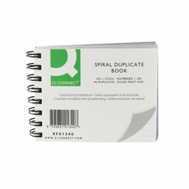 Q-Connect Wiro Dup Book 102X127MM - -