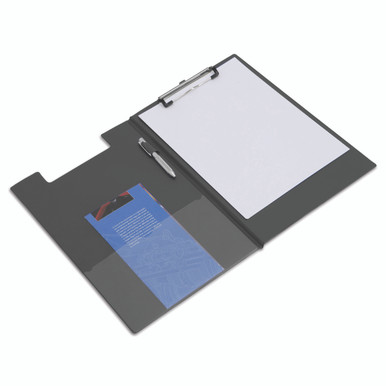 Rapesco Black A4 Foldover Clipboard - -