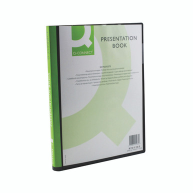 Q-Connect Pres Dsp Book 20PKT BLK - -