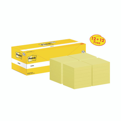 Post-It Notes 76X76 100S C/Ylw PK24 - -