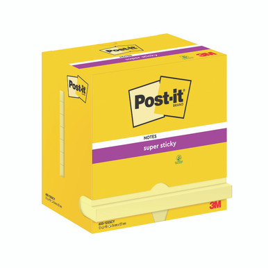 Post-It S/Stik 76X127 90S C/Ylw PK12 - -