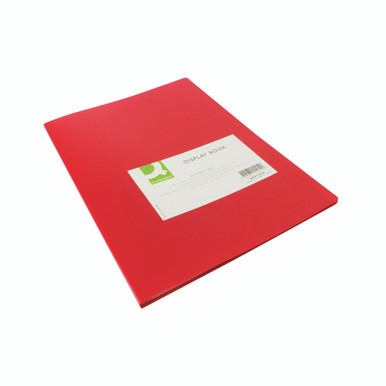 Q-Connect Display Book 20 Pocket Red - -