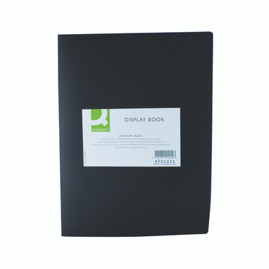 Q-Connect Display Book 20 Pocket BLK - -