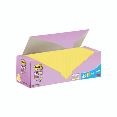 Super Sticky Znotes Ylw 76X76 PK24 - -