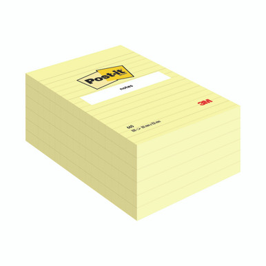 Post-It Lrg Frmt Ntes Yw 152X101 PK6 - -