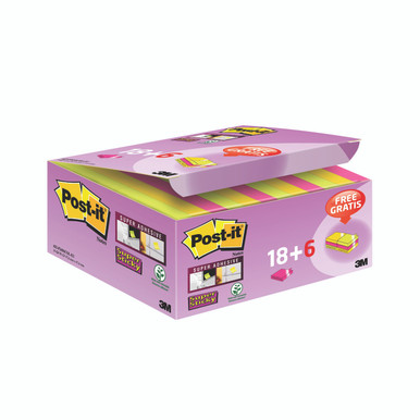 Postit Sst Notes 47.6X47.6MM AST P24 - -