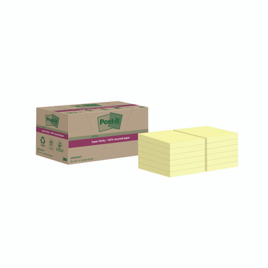 Post-It S/S Recy 47.6X47.6 Ylw PK12 - -