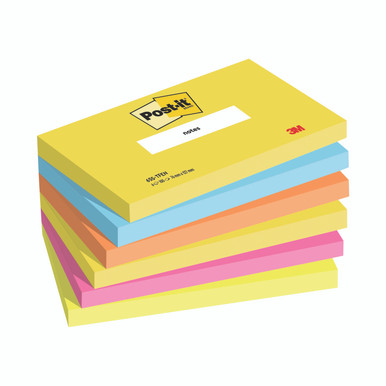 Post-It Notes Wrm Neon 127X76 PK6 - -