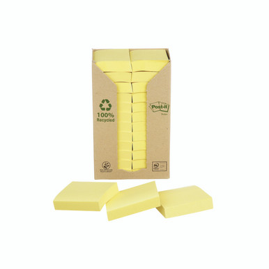 Post-It Rcycld 38X51 100SH Yllw PK24 - -