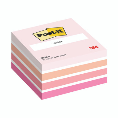 Post-It Cube 76X76MM Pink 2028P - -