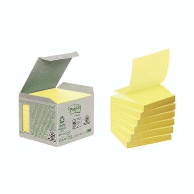 Post-It Yellow Z-Notes 76X76MM PK6 - -