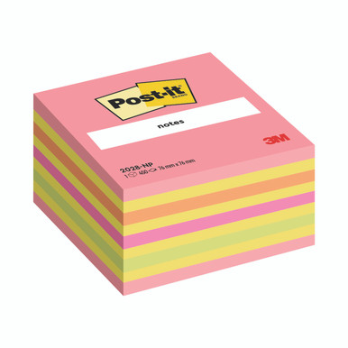 Post-It Neon Note Cube 76X76MM - -