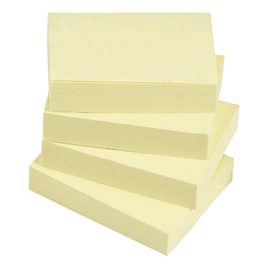 Sticky Notes Ylw 38X51MM Ylw PK12 - -