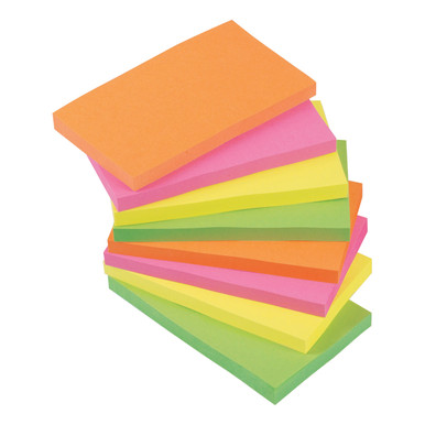 Re-Move Sticky Note 76X127 Neon PK12 - -