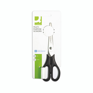 Q-Connect Scissors 170MM Ssteel BLK - -