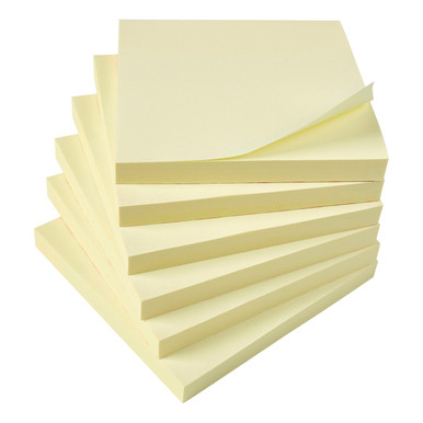 Re-Move Sticky Notes 76X76 Ylw PK12 - -