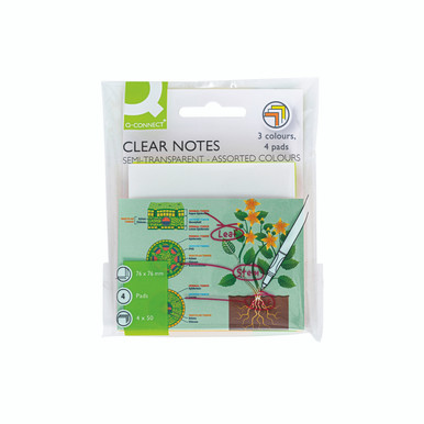 Q-Connect Clr Notes 76X76MM AST PK4 - -