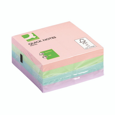 Q-Connect Pastel Quick Note Cube - -