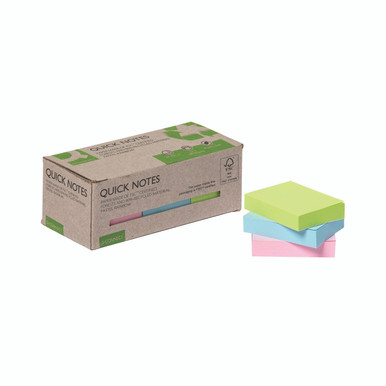 Q-Connect RCYC Notes 38X51 Pstl PK12 - -
