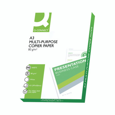 Q-Connect Copier Paper A3 WHT PK2500 - -