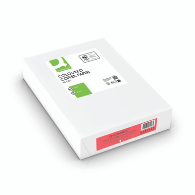 Q-Connect Colour Copier Paper Red A4 - -