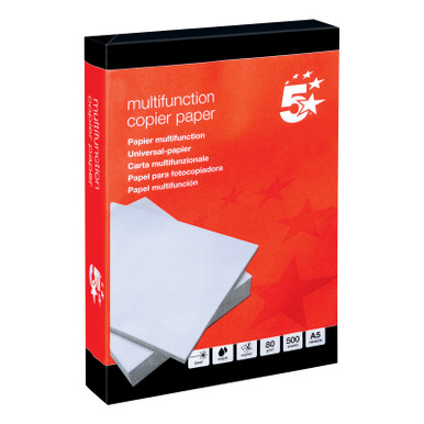 A5 Copier Paper 80GSM WHT PK10 - -