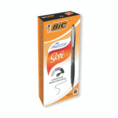 Bic Atlantis Prem 1.0MM Bp BLK PK12 - -