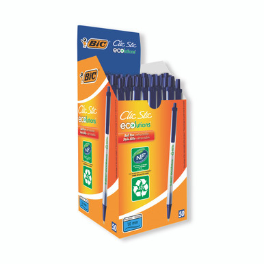 Bic Ecolutions Clic Stick Blue PK50 - -