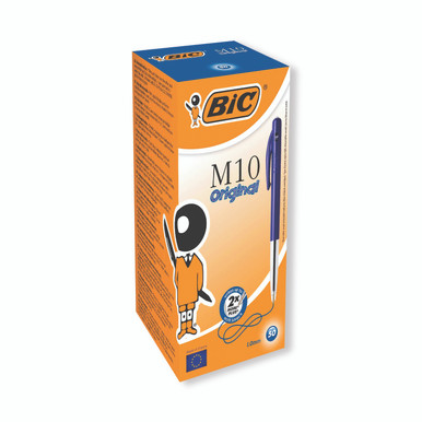 Bic Retractable Ball Pen Blue PK50 - -