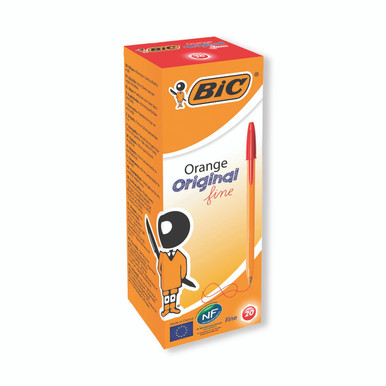 Bic Orange Cristal Fine Red PK20 - -