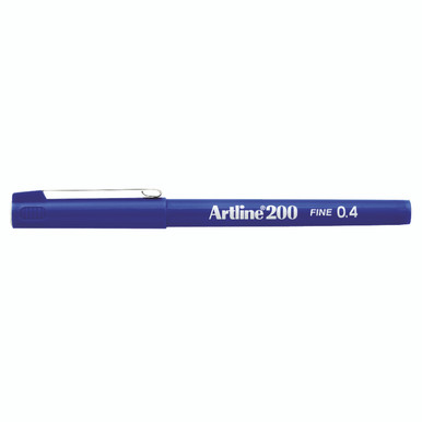 Artline Pen 0.4MM Tip Blue 200 PK12 - -