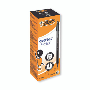 Bic Cristal Bp U/Fine Black PK20 - -