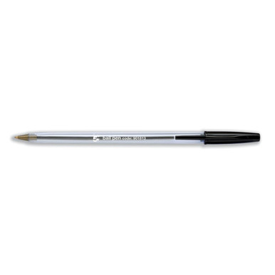 Ball Pen Medium 1MM Tip Black PK50 - -