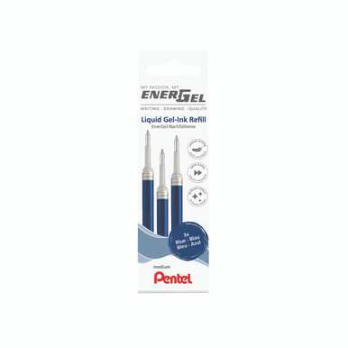 Pentel Energel Refill Wallet BLU PK3 - -