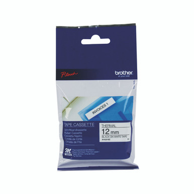Brother P-Touch Tpe 12MM BLK/WHT Tpe - -