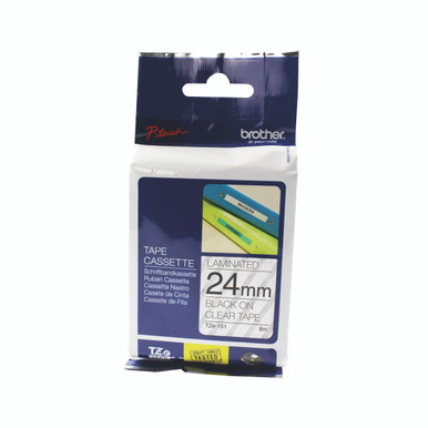 Brother Tze Tpe 24MMX8M BLK/Clr Tpe - -