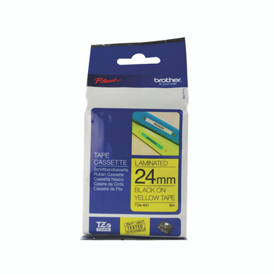 Brother Tze Tpe 24MMX8M BLK/Ylw Tpe - -