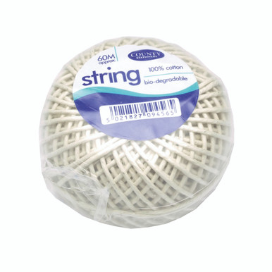 County String Ball Med Cttn 60M PK12 - -