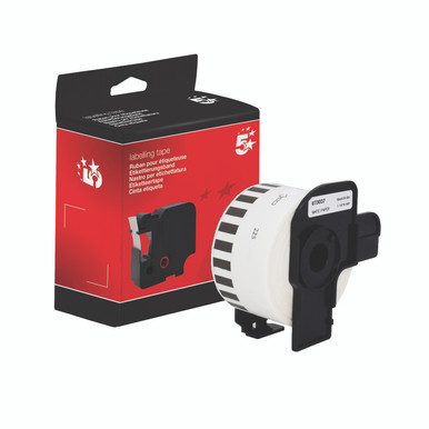 DK22225 PPR Label BLK On Wh - -