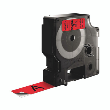 Dymo D1 Labelmaker Tape 19MM BLK/Red - -