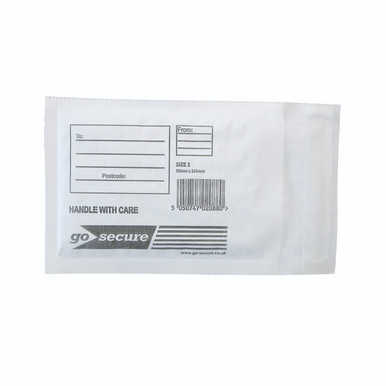 Gosecure Bubble Env Size 1 WHT PK100 - -