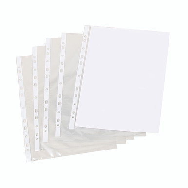 Clear A4 Punched Pocket PK500 - -