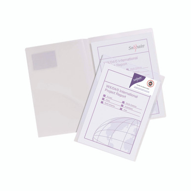 Snopake Twinfile A4 Clear PK5 - -