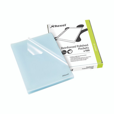 Rexel Cut Flush Folders A4 Clr PK100 - -
