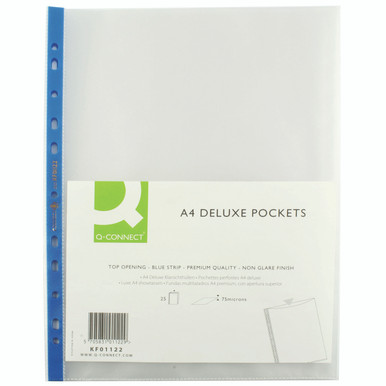 Punched Pock A4 Top-Opening PK25 BLU - -