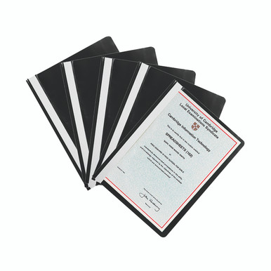 Q-Connect Project Folder A4 BLK PK25 - -