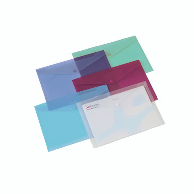 Rexel Popper Folder A4 Clear Asd PK6 - -
