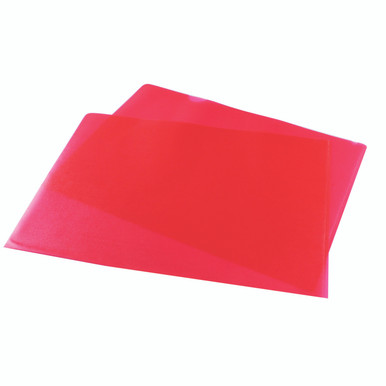 Red Cut Flush Folders PK100 - -