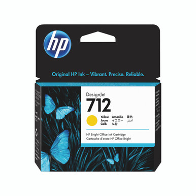 HP 712 29ML Yellow Ink Cartridge - Brother Inkjet Printers -