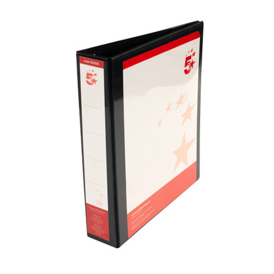 4D-RING Ring Binder A4 38MM BLK PK10 - -